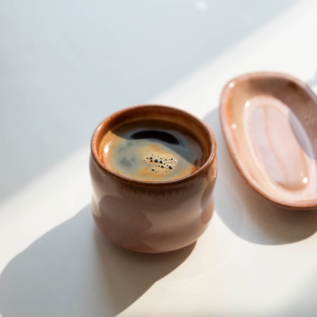 Stoneware Büyük Bardak - Gonca Pembe