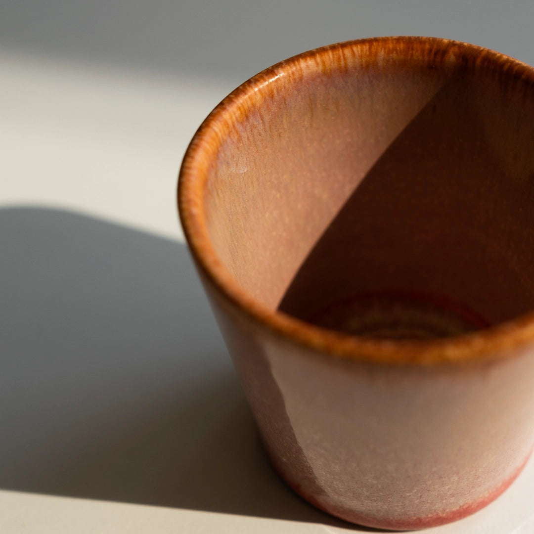 Stoneware Espresso Bardağı - Gonca Pembe