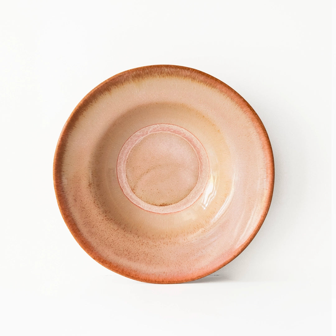 Stoneware Makarna Tabağı - Gonca Pembe