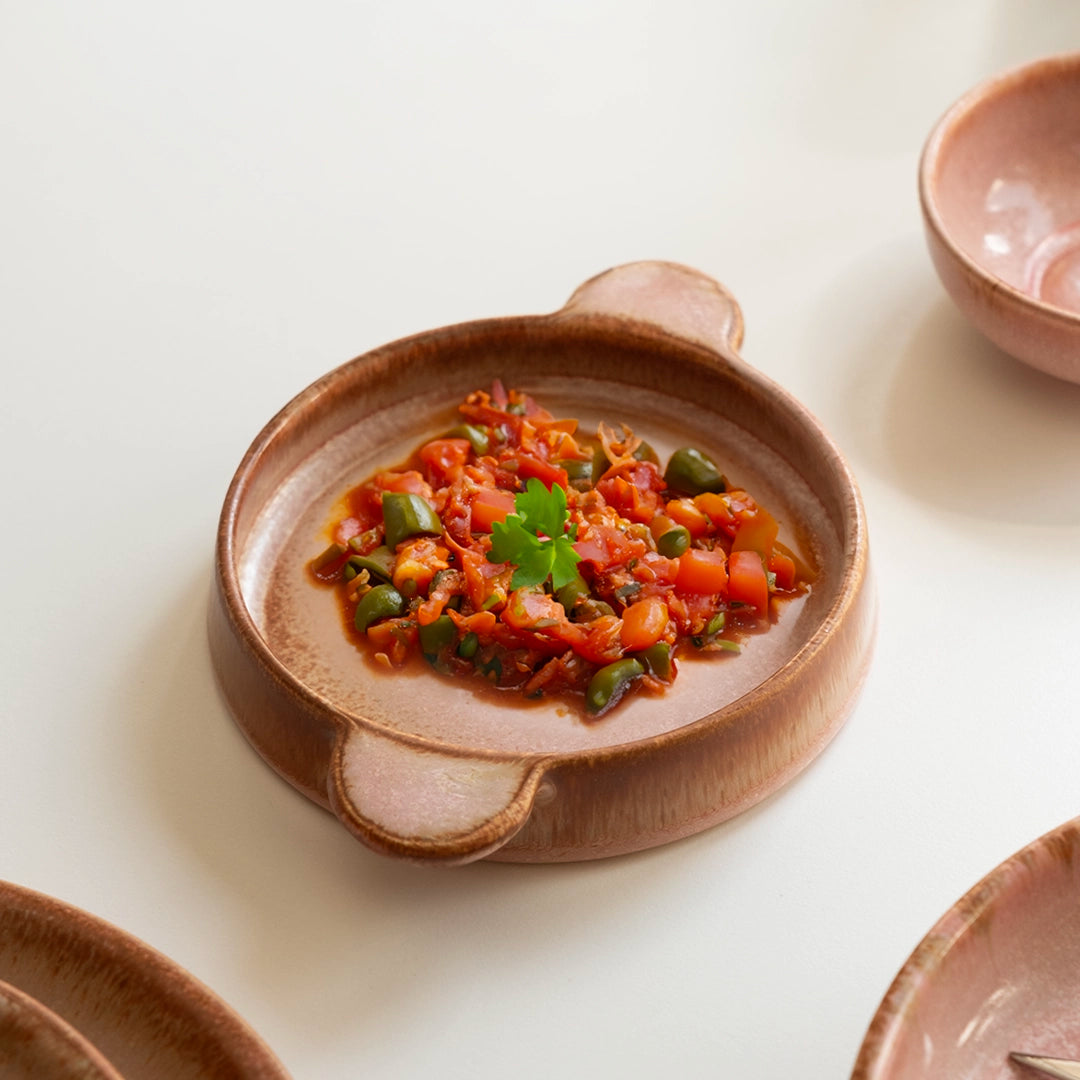 Stoneware Meze Tabağı - Gonca Pembe