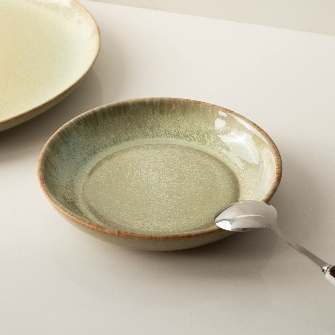 Stoneware Mezelik Tabak - Müdavim Yeşil
