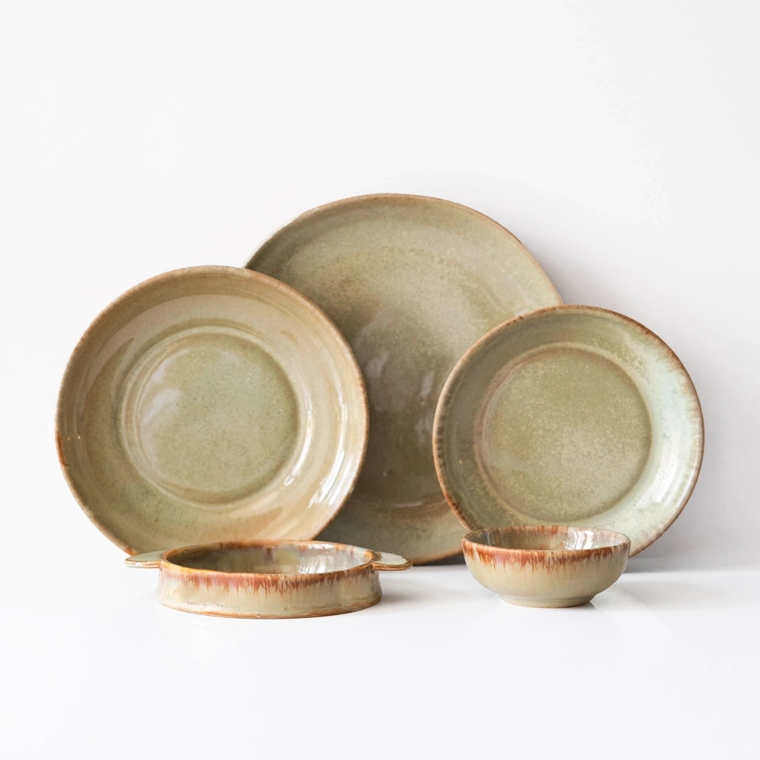 Kalabalık Sofralar Mezelikli Kahvaltı Takımı - Müdavim Yeşil