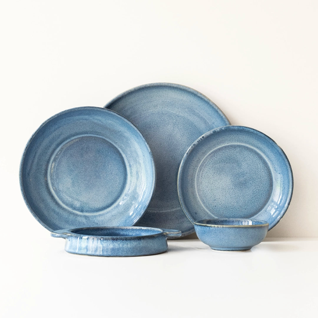 Çekirdek Aile Mezelikli Kahvaltı Takımı - Sayfi Mavi