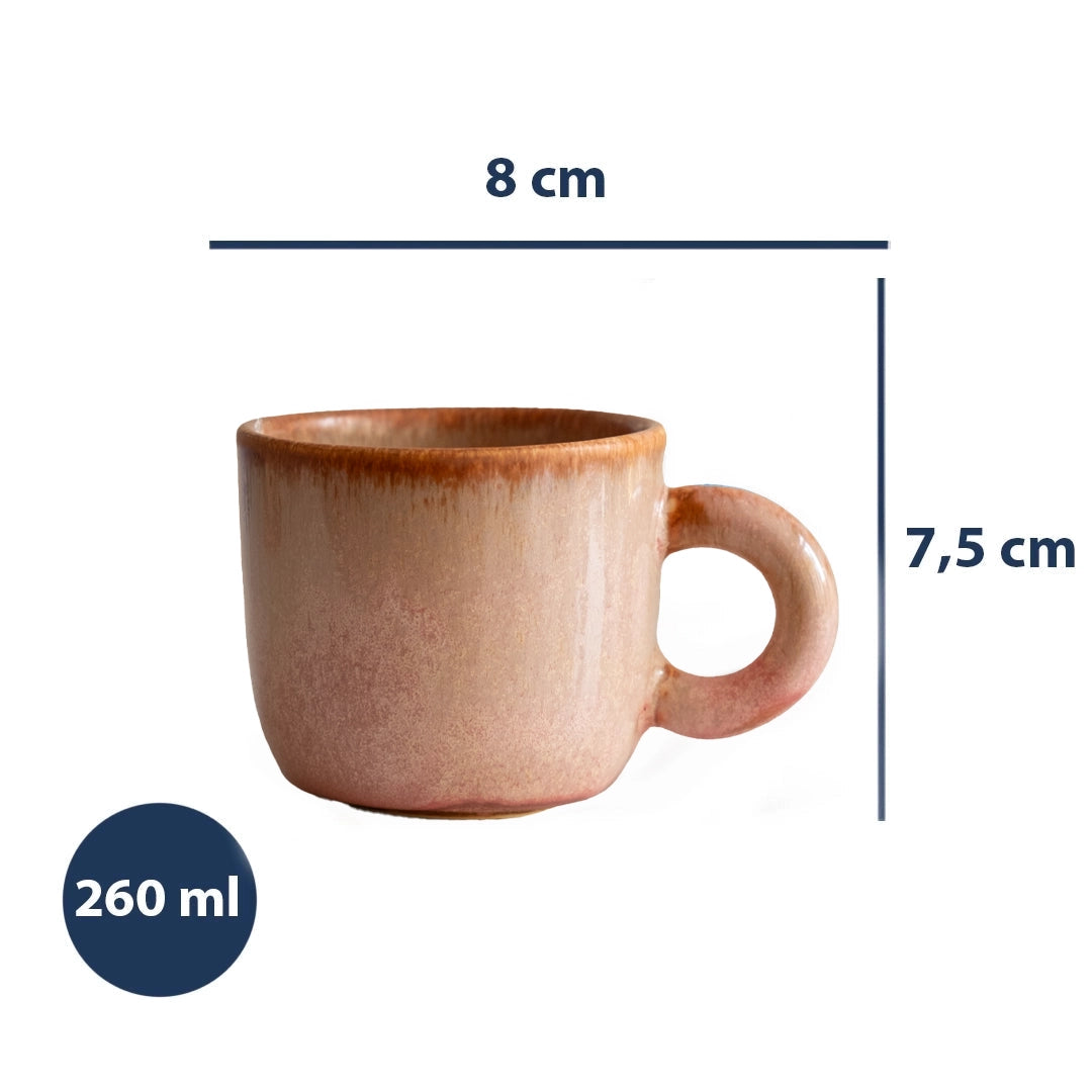 Stoneware Kupa - Gonca Pembe