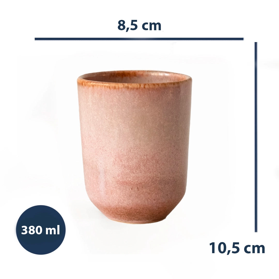Stoneware Tumbler Bardak - Gonca Pembe