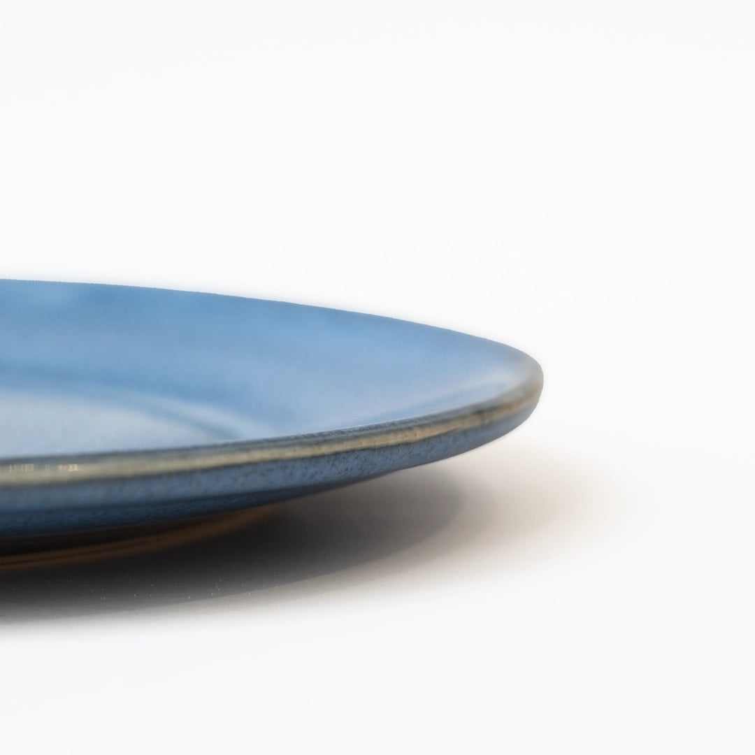 Stoneware Küçük Oval Tabak - Sayfi Mavi