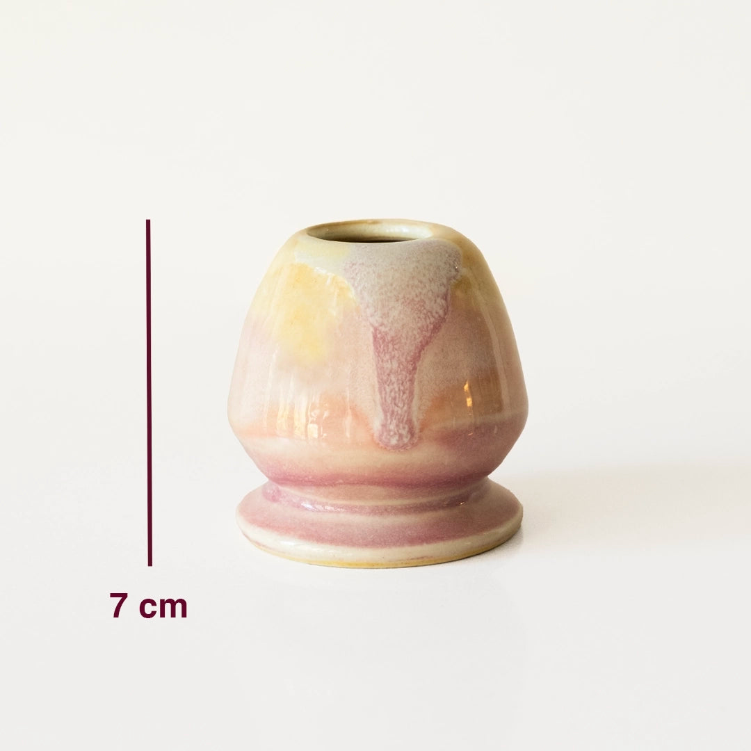 Stoneware Matcha Whisk Tutucu - Müdavim Pembe