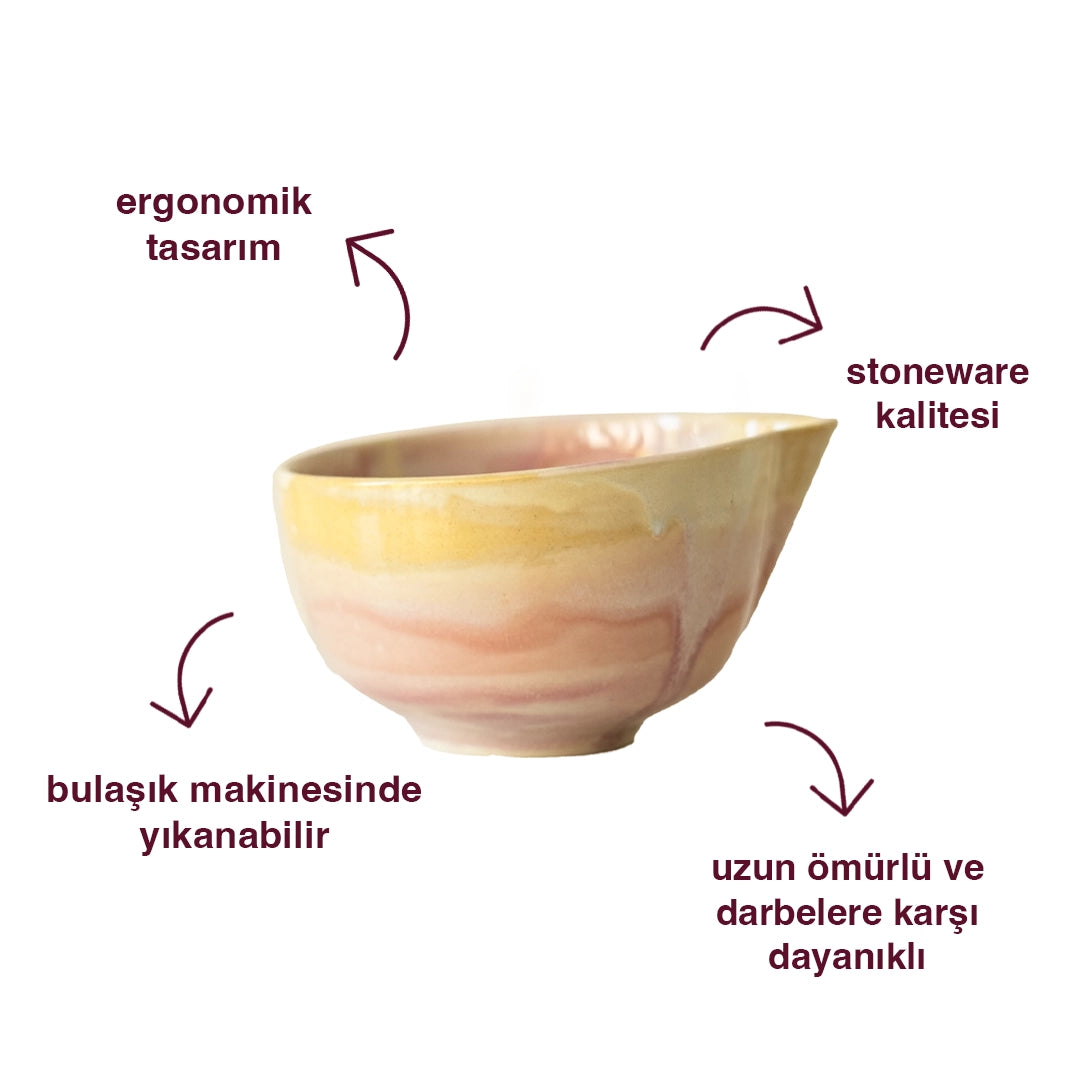 Stoneware Matcha Kasesi - Müdavim Pembe