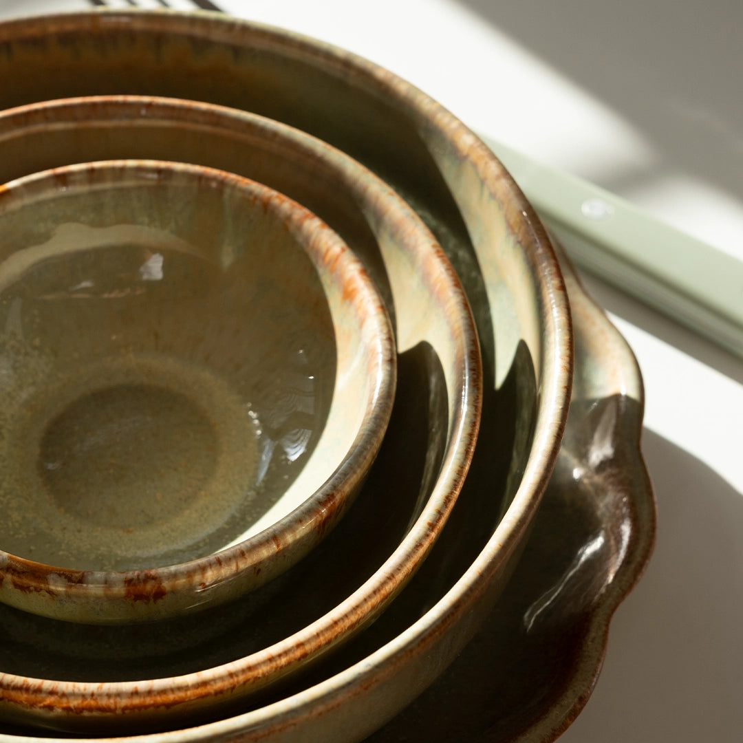 Stoneware Kase - Müdavim Yeşil