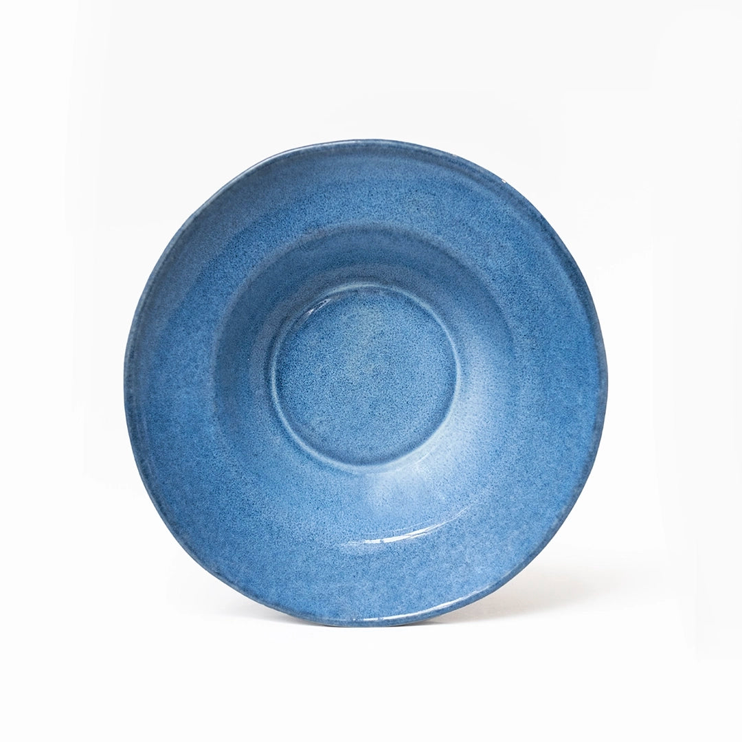 Stoneware Makarna Tabağı - Sayfi Mavi