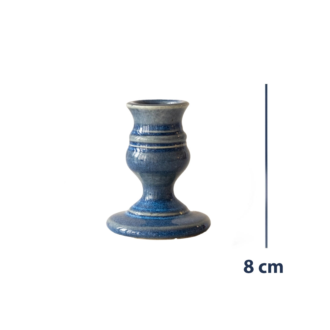 Stoneware Şamdan - Sayfi Mavi