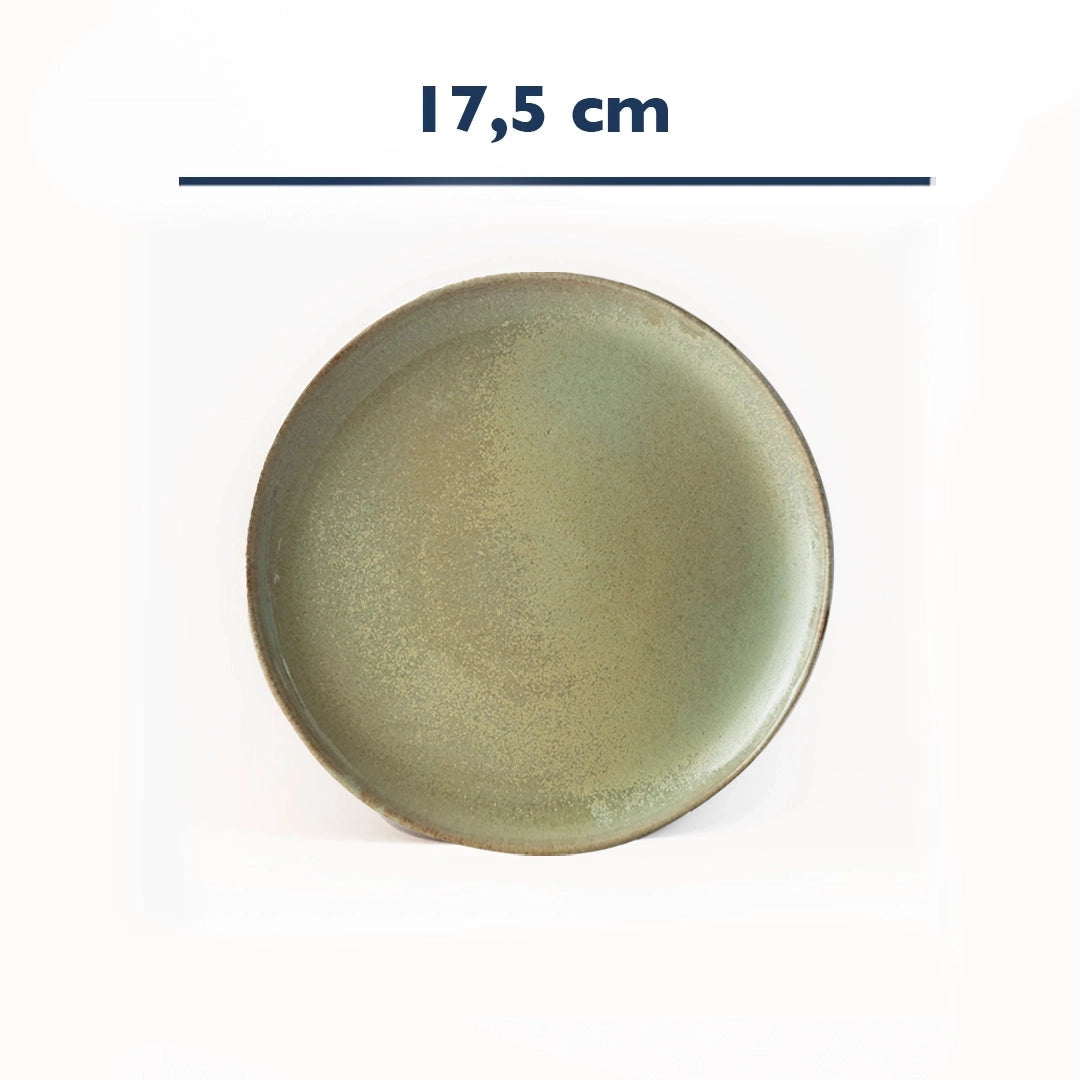 Stoneware Tatlı Tabağı - Müdavim Yeşil