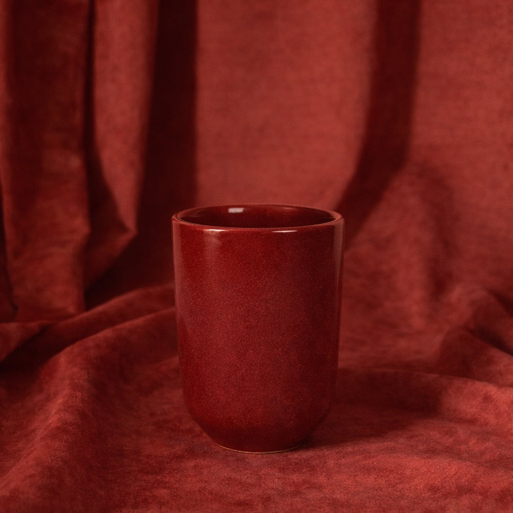 Stoneware Tumbler Bardak - Dem Kırmızı