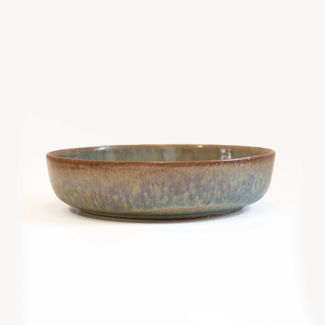 Stoneware Yayvan Bowl - Müdavim Yeşil