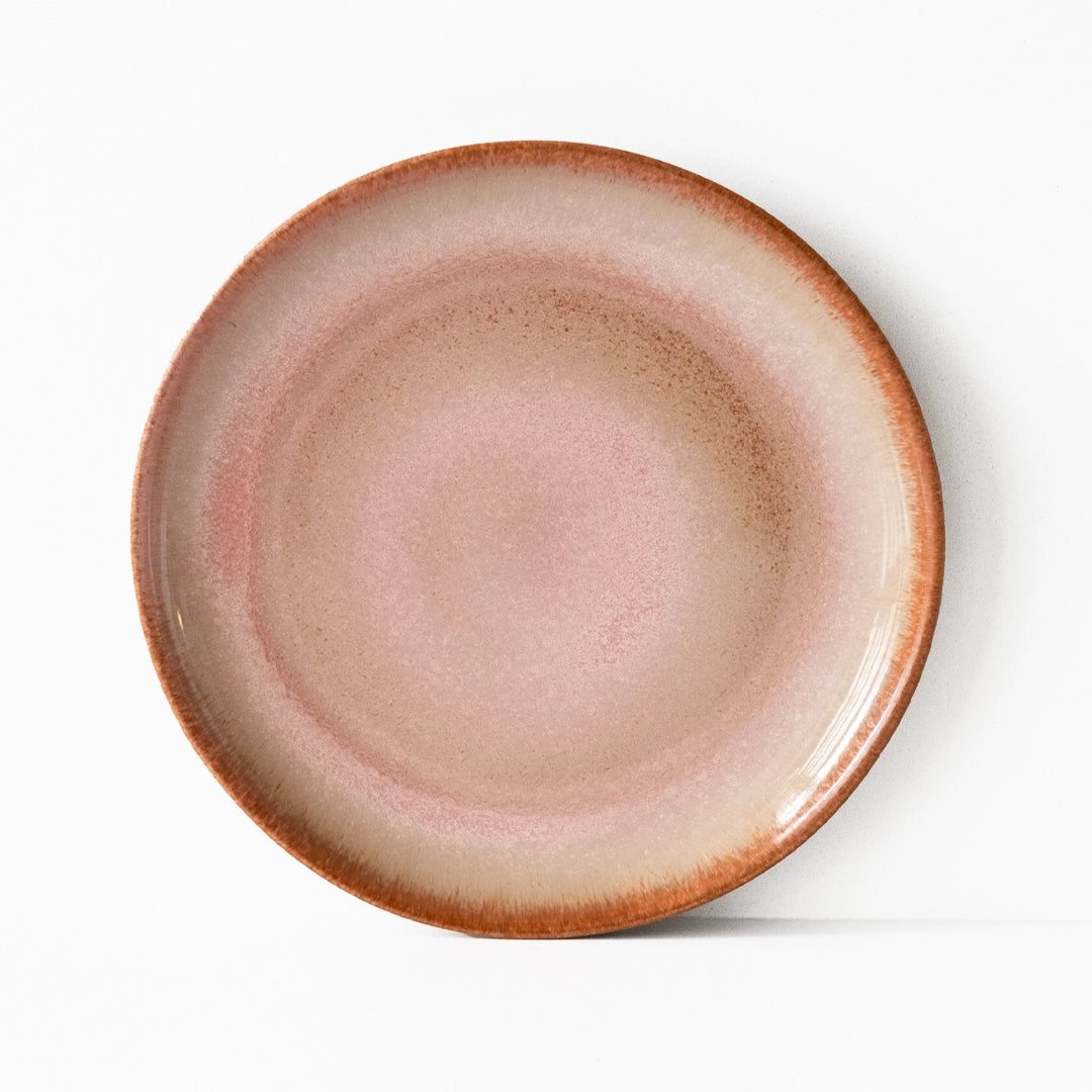 Stoneware Yemek Tabağı - Gonca Pembe