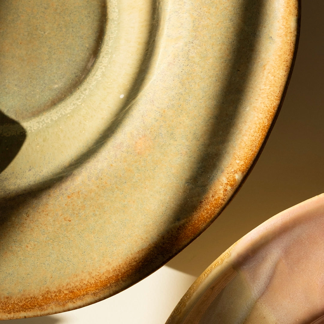 Stoneware Makarna Tabağı - Müdavim Yeşil