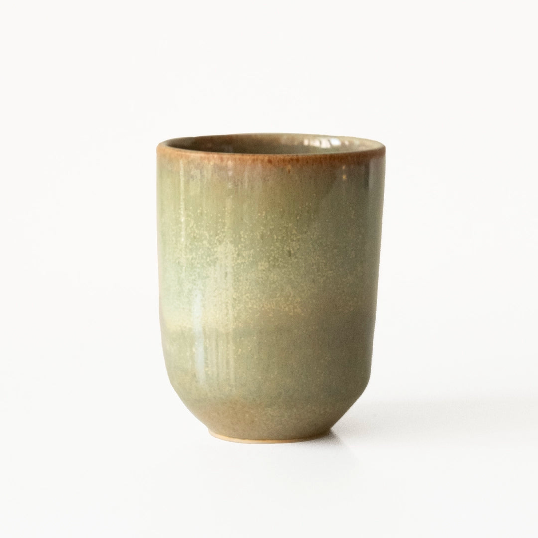 Stoneware Tumbler Bardak - Müdavim Yeşil