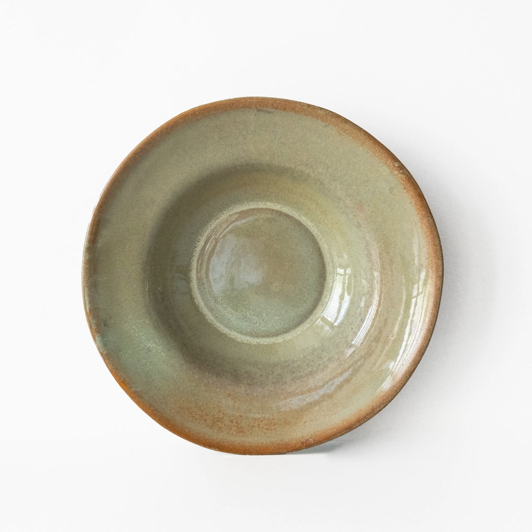 Stoneware Makarna Tabağı - Müdavim Yeşil