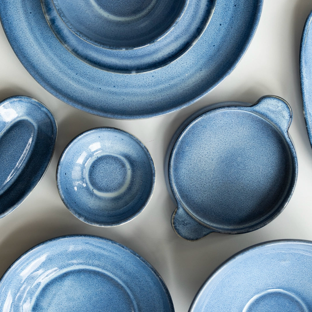Stoneware Meze Tabağı - Sayfi Mavi