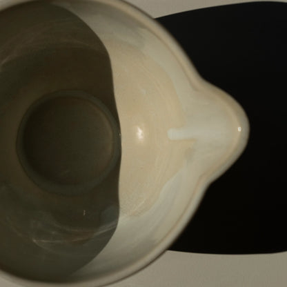 Stoneware Matcha Kasesi - İnci Beyaz