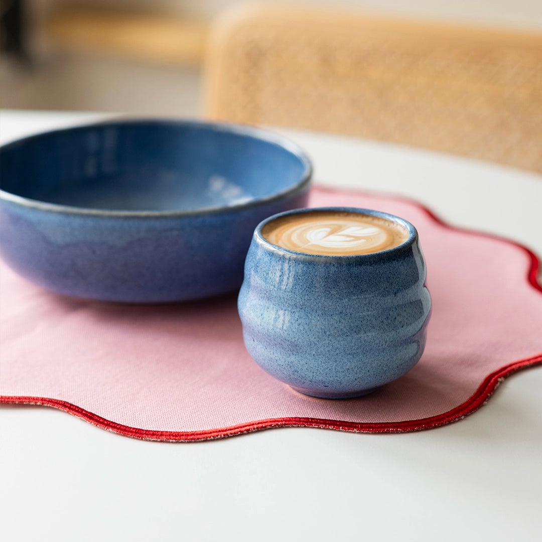 Stoneware Bardak - Sayfi Mavi
