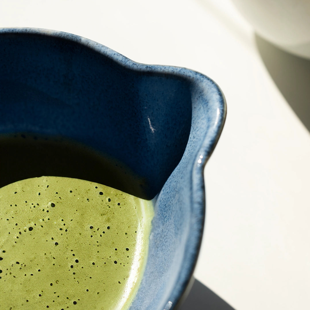 Stoneware Matcha Kasesi - Sayfi Mavi