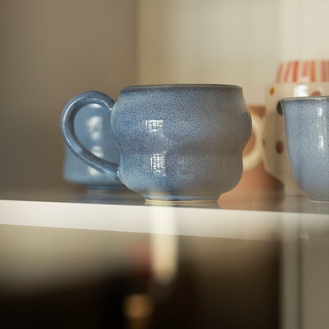 Stoneware Büyük Kupa - Sayfi Mavi