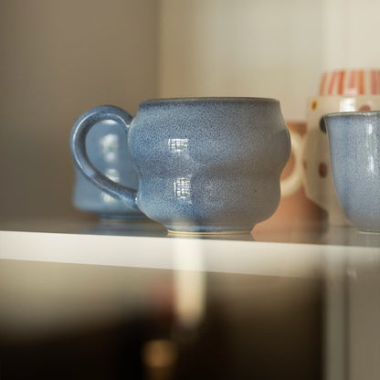 Stoneware Büyük Kupa - Sayfi Mavi
