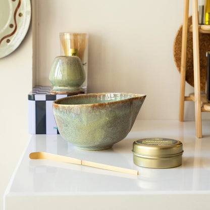 Stoneware Matcha Kasesi - Müdavim Yeşil