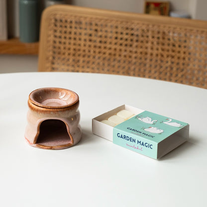 Dinginlik Ritüeli No.1: Gonca Pembe Buhurdanlık+Garden Magic Koku Barı