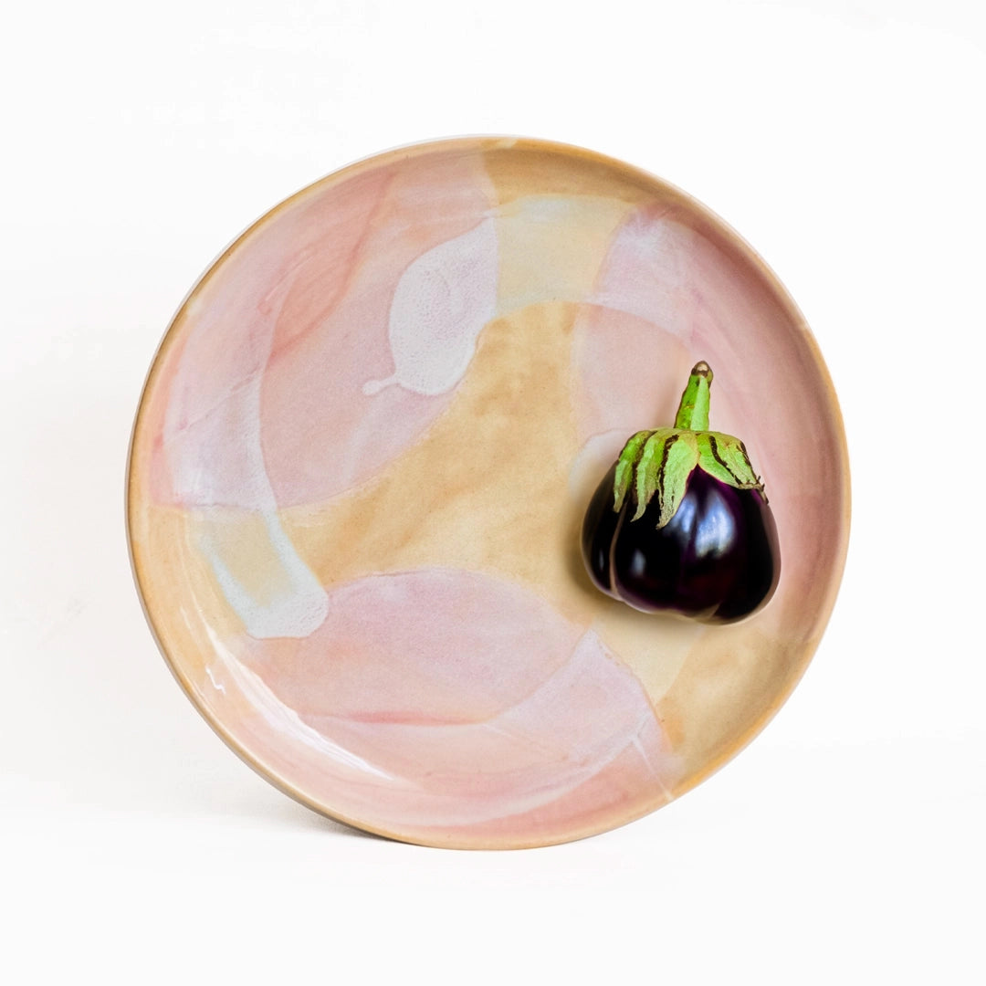 Stoneware Yemek Tabağı - Müdavim Pembe