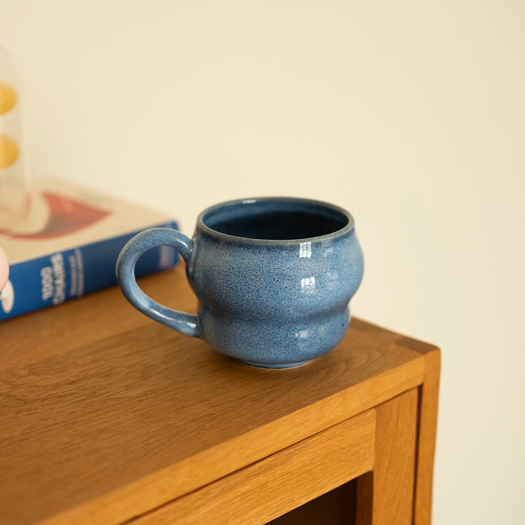 Stoneware Büyük Kupa - Sayfi Mavi