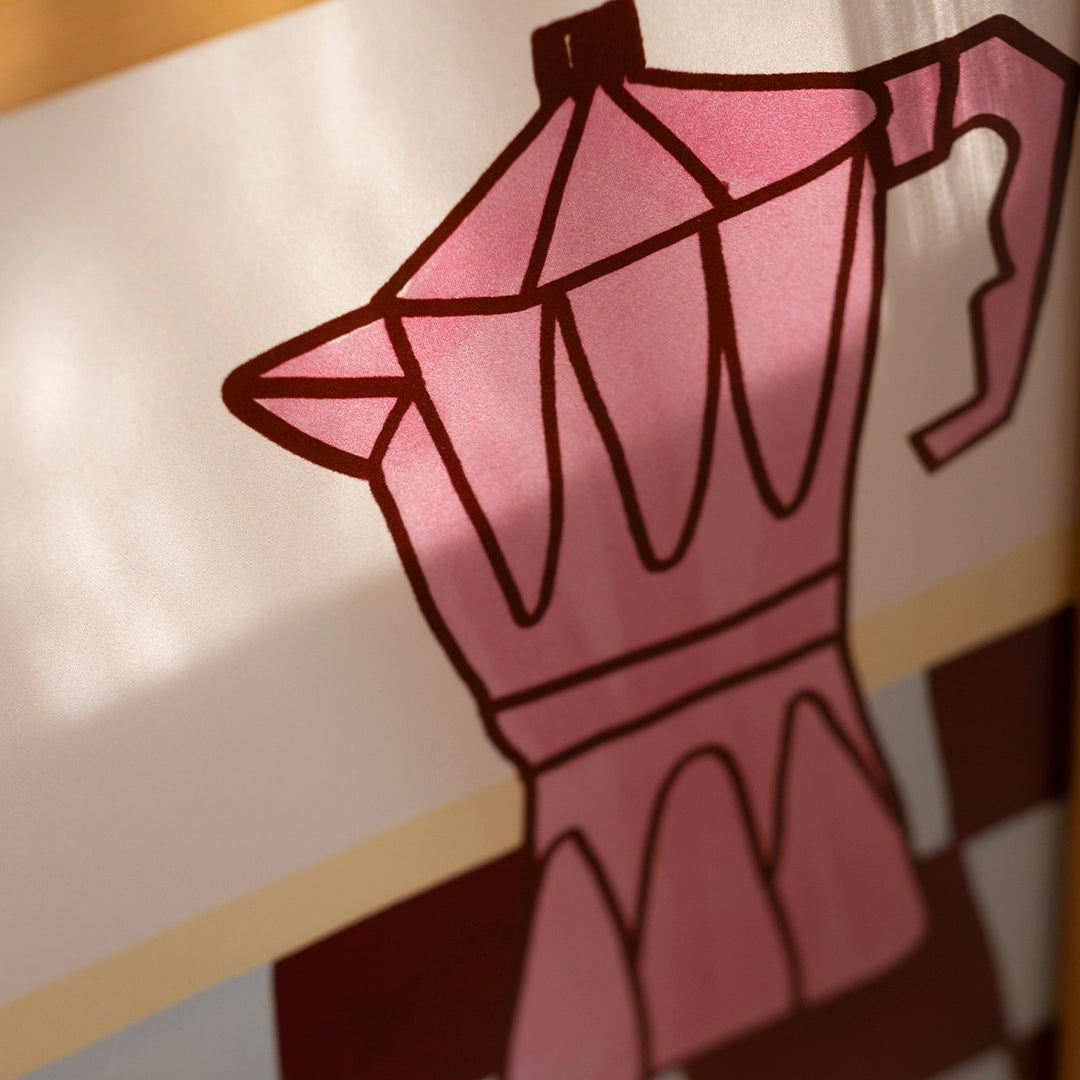 Çerçeveli Moka Pot Poster