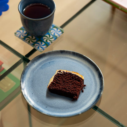 Stoneware Tatlı Tabağı - Sayfi Mavi