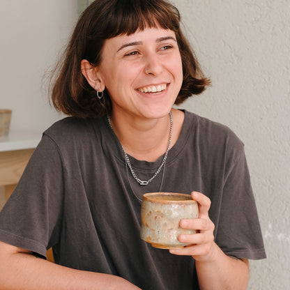 Stoneware Büyük Bardak - Müdavim Yeşil