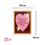 Çerçeveli Be Kind Poster II