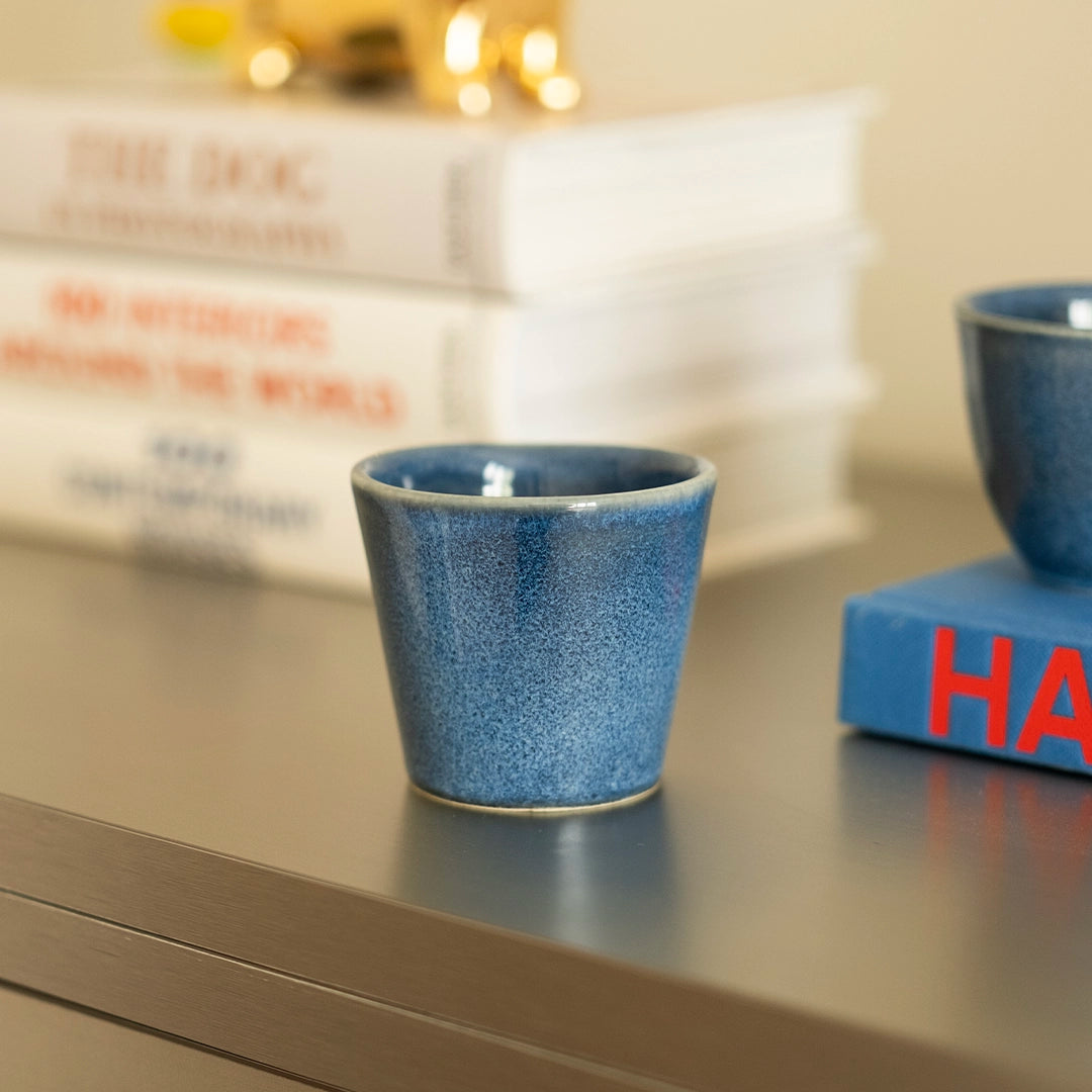 Stoneware Espresso Bardağı - Sayfi Mavi