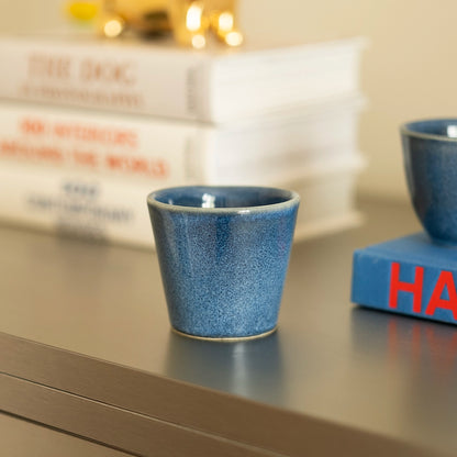 Stoneware Espresso Bardağı - Sayfi Mavi