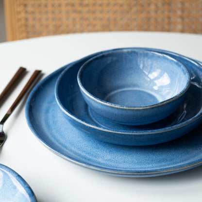 Stoneware Yemek Tabağı - Sayfi Mavi