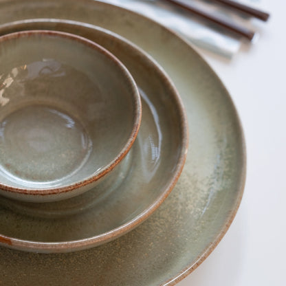 2 Kişilik Stoneware Yemek Takımı - Müdavim Yeşil