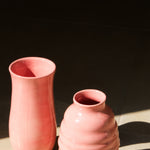 Stoneware Bombeli Vazo - Pembe