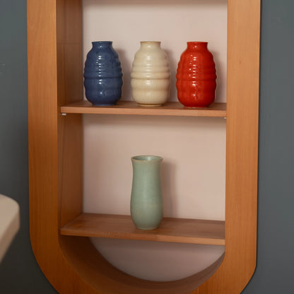Stoneware Bombeli Vazo - Mavi