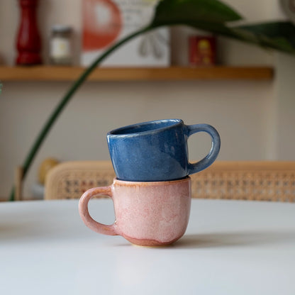 Stoneware Orta Boy Kupa - Sayfi Mavi