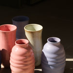 Stoneware Bombeli Vazo - Pembe