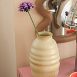 Stoneware Bombeli Vazo - Krem