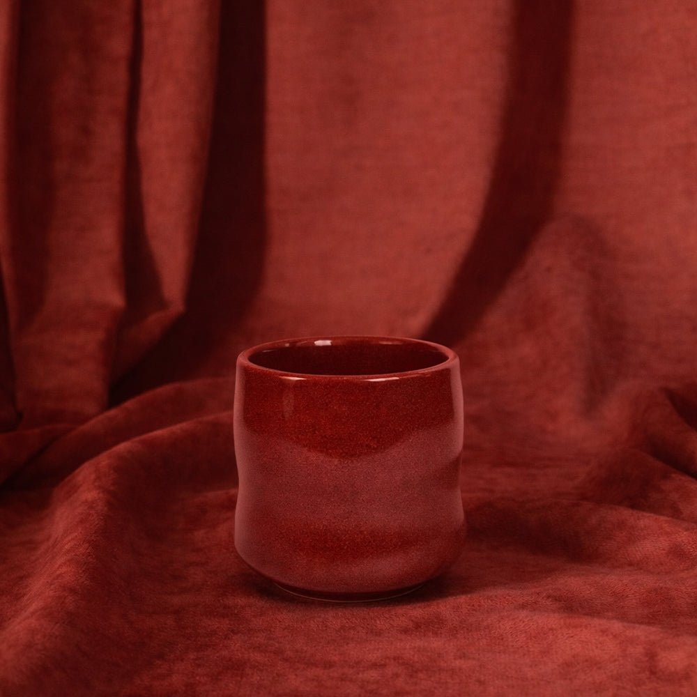 Stoneware Büyük Bardak - Dem Kırmızı