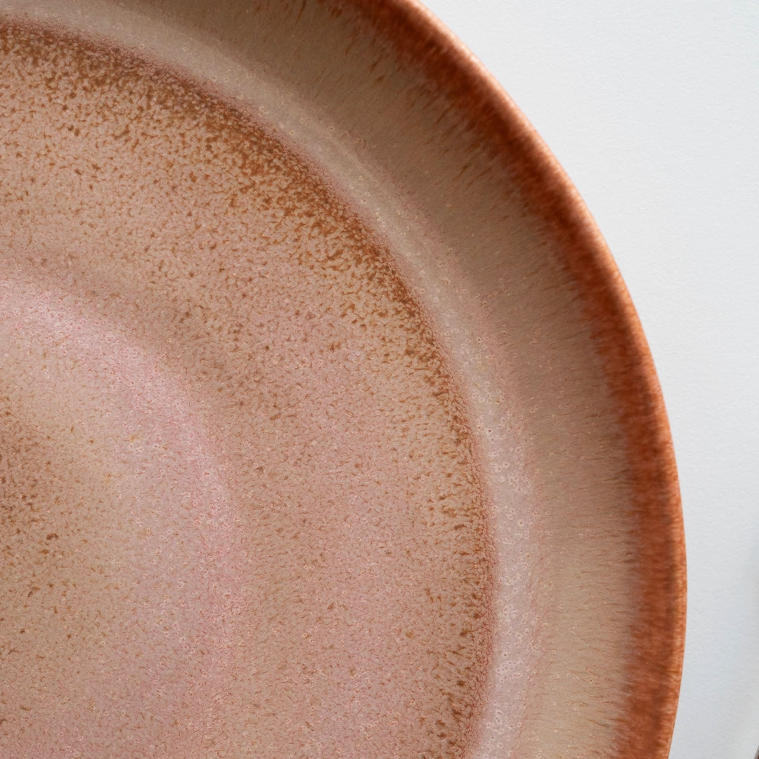 Stoneware Yemek Tabağı - Gonca Pembe