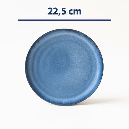 Stoneware Kahvaltı Tabağı - Sayfi Mavi