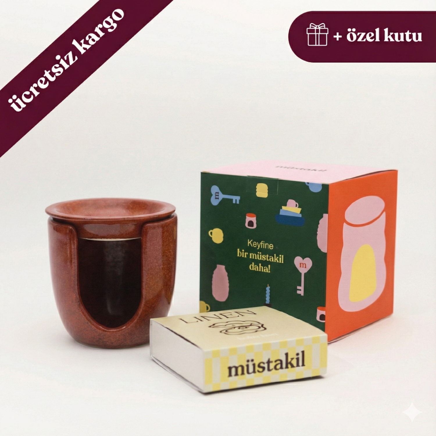 Yılbaşı Özel Hediye Seti - Dem Buhurdanlık II+Koku Barı