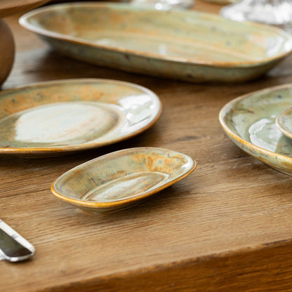 Stoneware Kayık Sosluk - Müdavim Yeşil